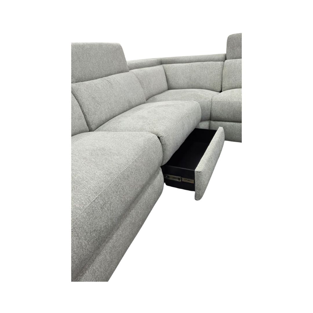 Senza Fabric Electric Modular Recliner Sofa