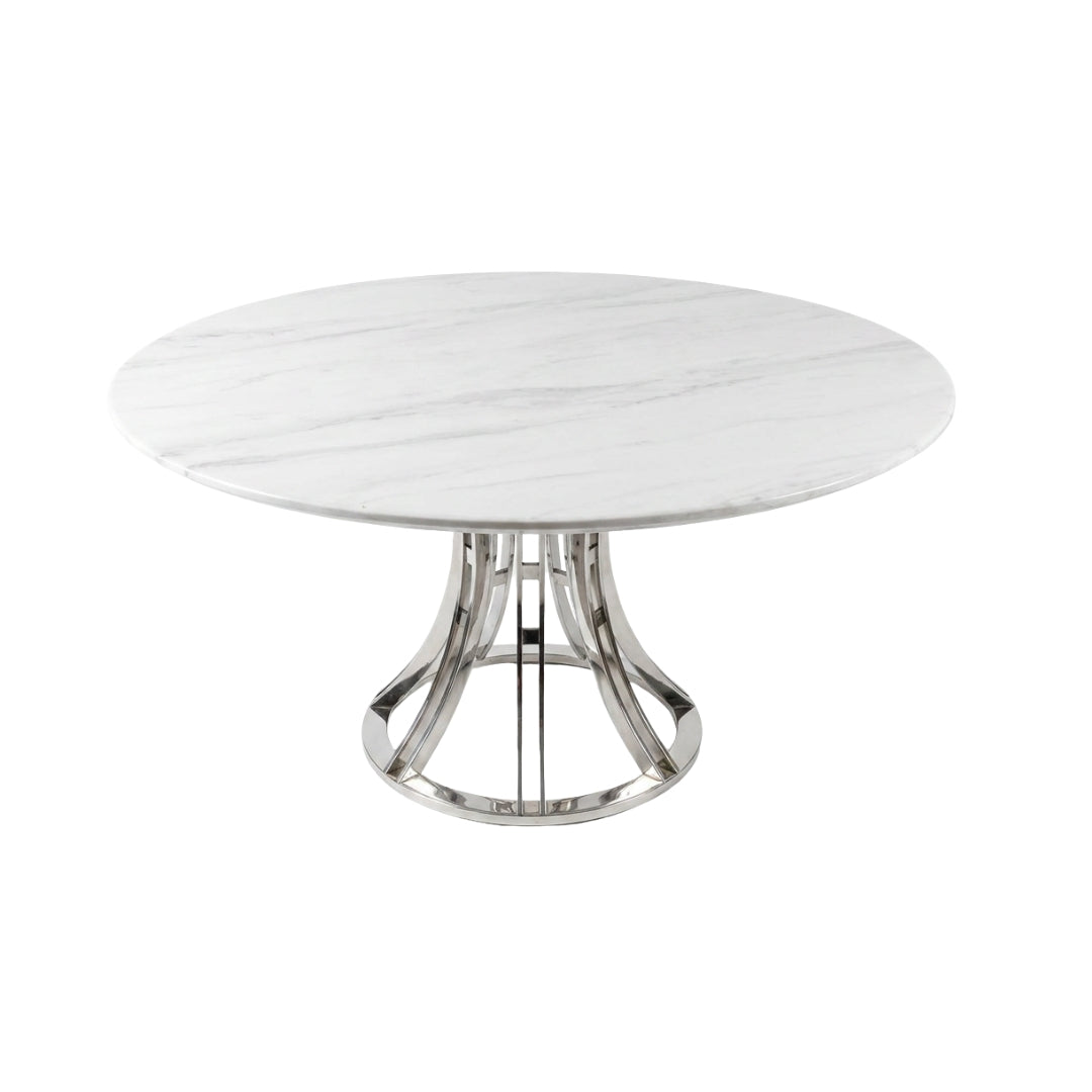Verona Round Marble Dining Table