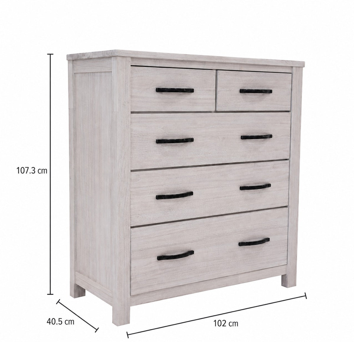Willow 2 over 3 Drawer Tallboy