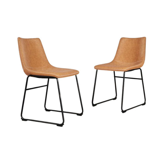 Lume Leather Dining Chair - Set of 2