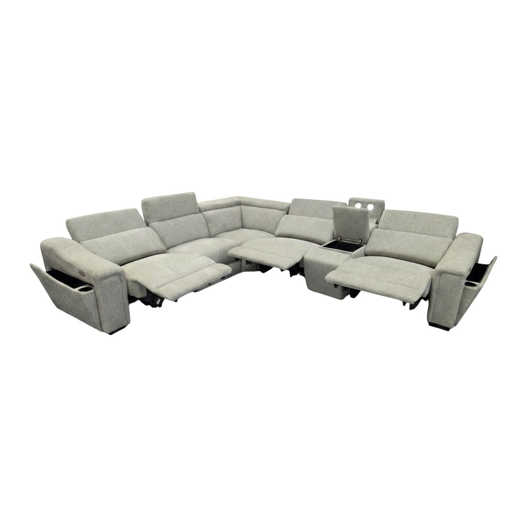Senza Fabric Electric Modular Recliner Sofa