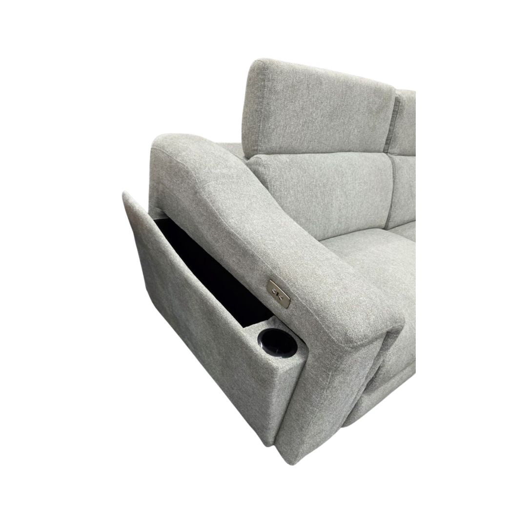 Senza Fabric Electric Modular Recliner Sofa