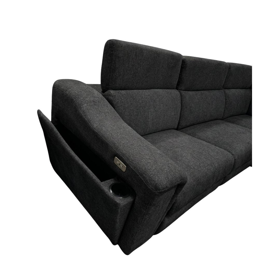 Senza Fabric Electric Modular Recliner Sofa