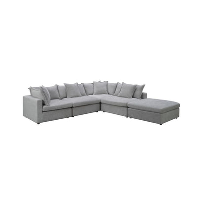 Elix Fabric Modular Corner Lounge with Ottoman