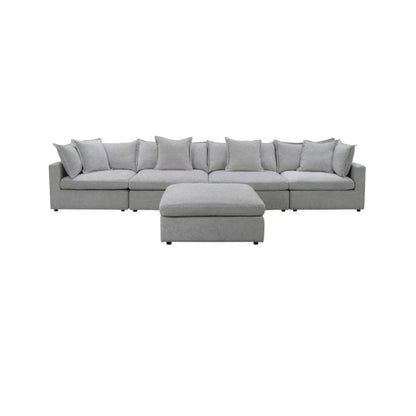 Elix Fabric Modular Corner Lounge with Ottoman