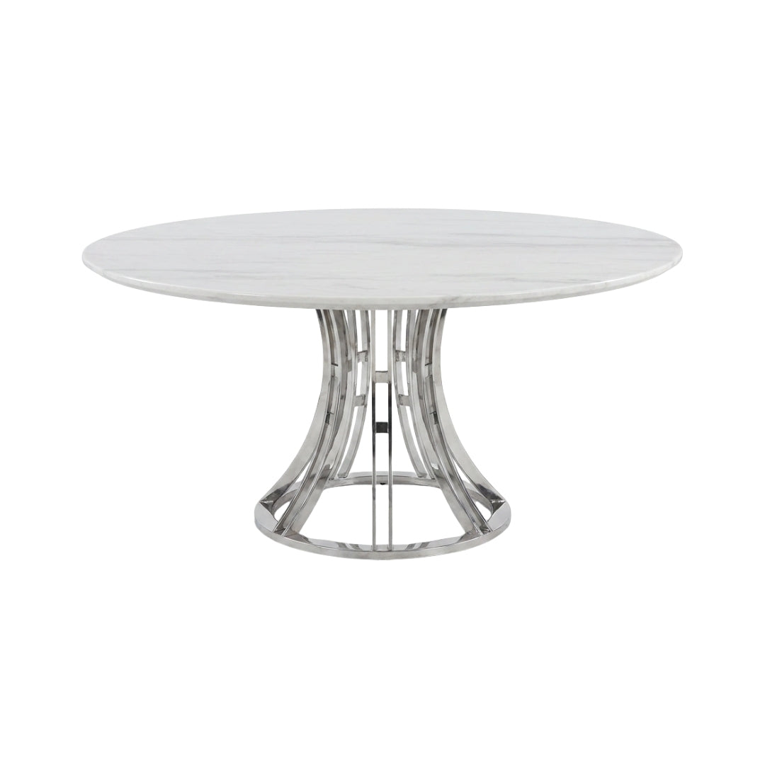 Verona Round Marble Dining Table