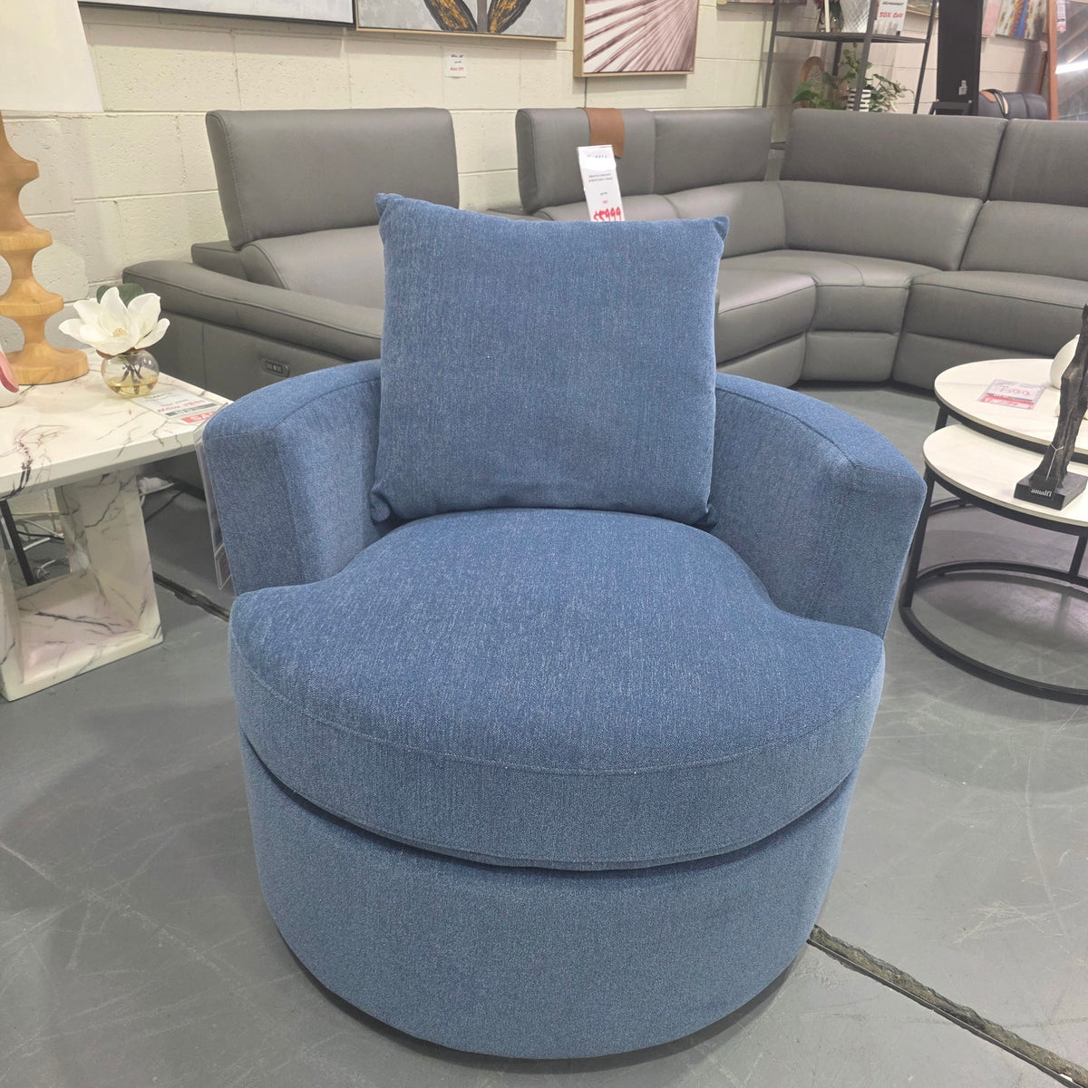 Blue Swivel Chair