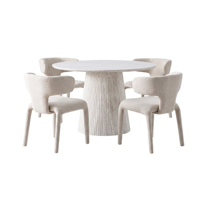 MONO 5-Pieces Round Dining Table