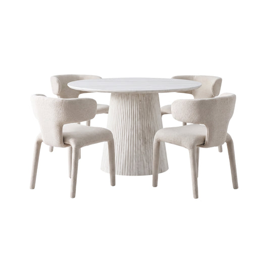 MONO 5-Pieces Round Dining Table
