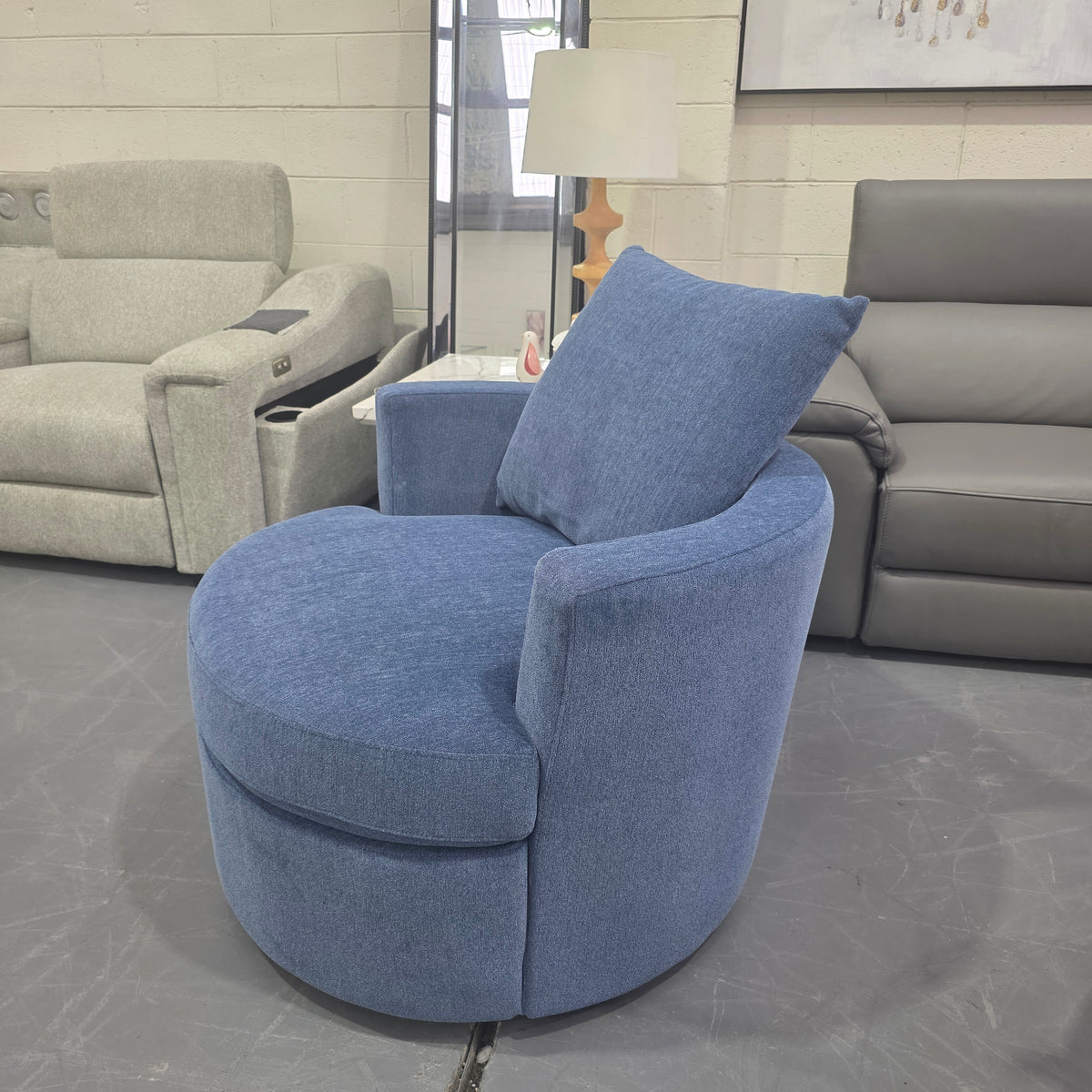 Blue Swivel Chair