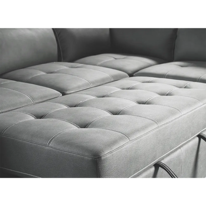 Luna L Shape Sofa Bed with 1 Storage Ottoman & 2 Side Ottomans