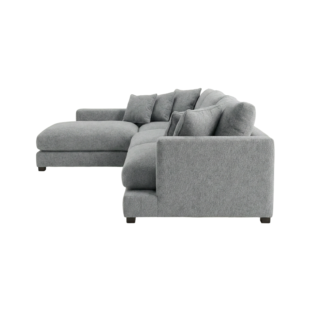 Weston Fabric 3 Seater with Chaise