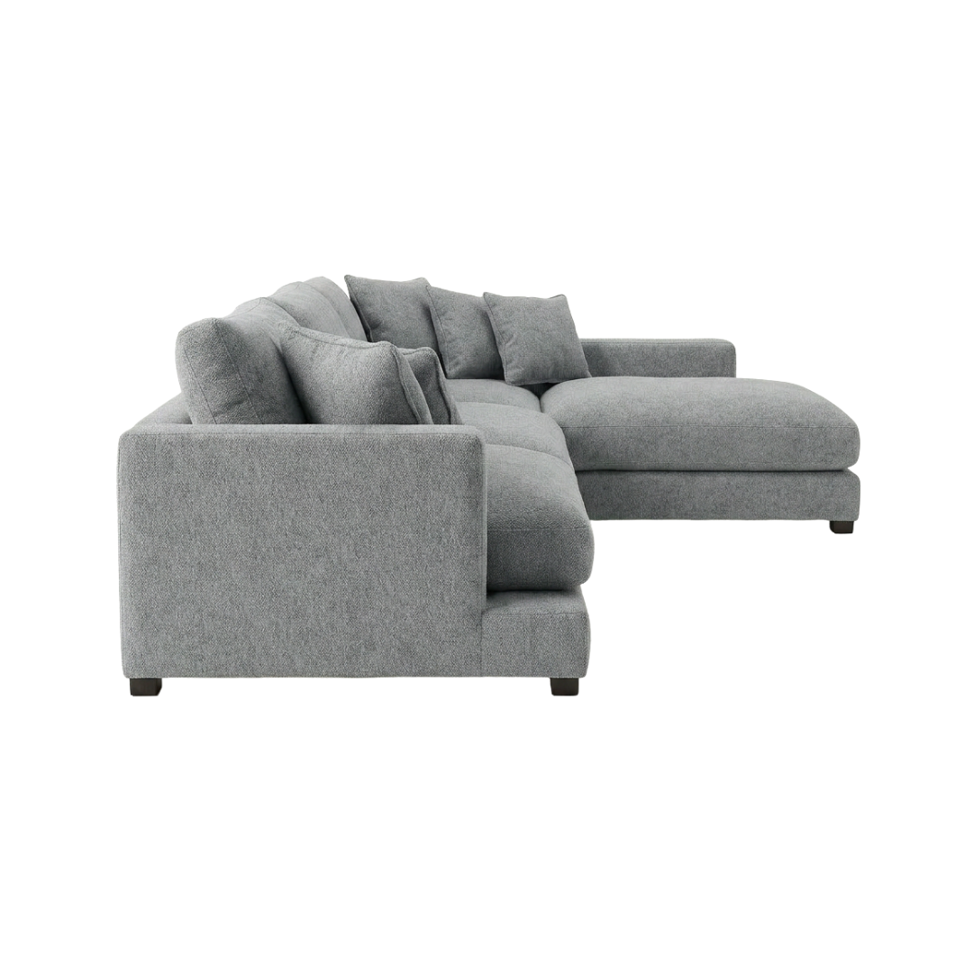 Weston Fabric 3 Seater with Chaise