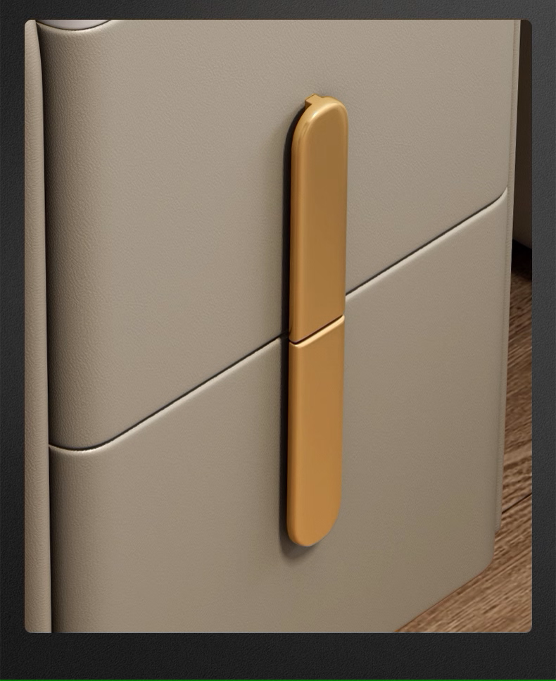 Smart Narrow Nightstand - Wireless Charging, Modern Design-4