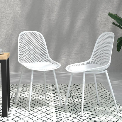 Kivo White Outdoor Dining Chair - Set of 4