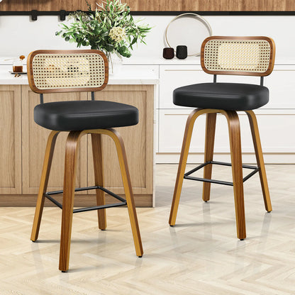 Modexa Padded Seat Bar Stool - Set of 2