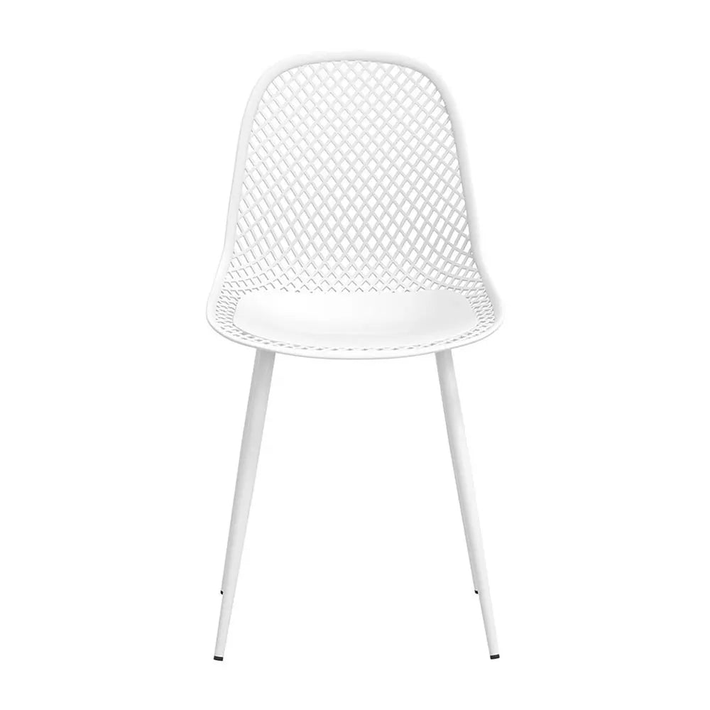 Kivo White Outdoor Dining Chair - Set of 4