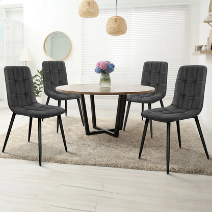 Axira Padded Sqaure Dining Chair - Set of 4