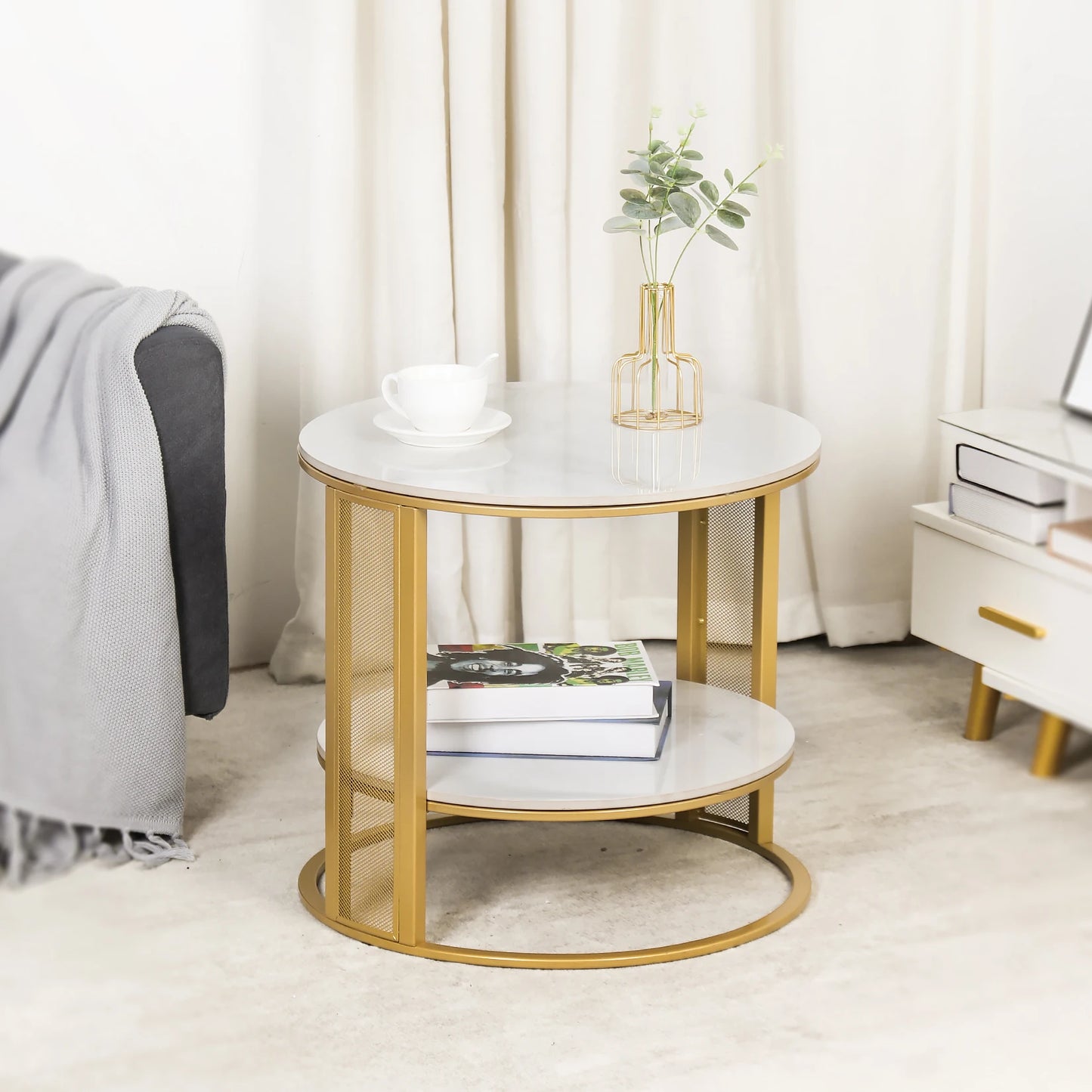 Elena Marble Side Table