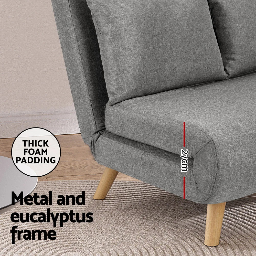 Nori Fabric 2 Seater Sofa Bed