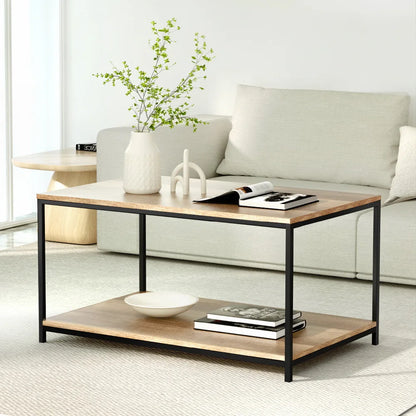 Velin 2 Tier Walnut Coffee Table