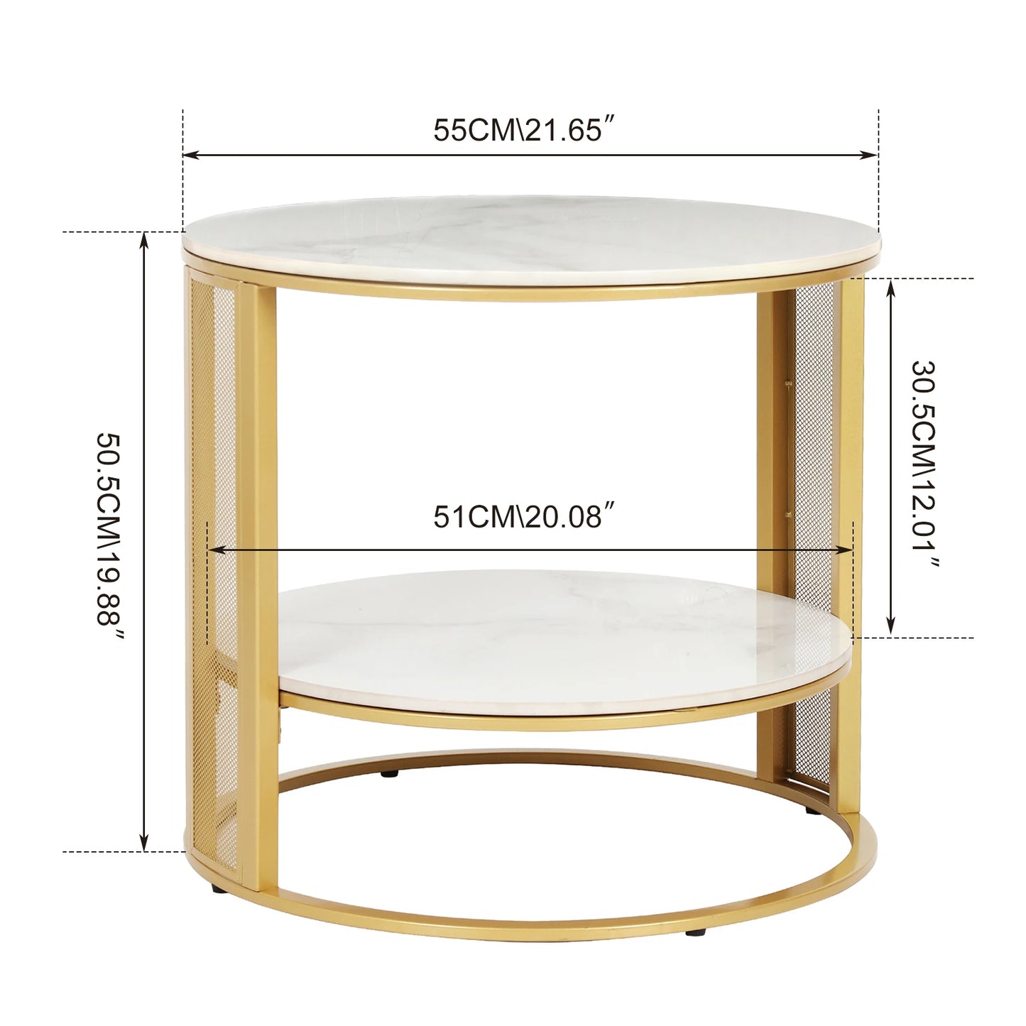 Elena Marble Side Table