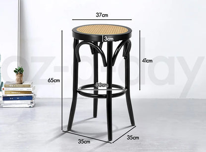 Arqen Rattan Bar Stool - Set of 2