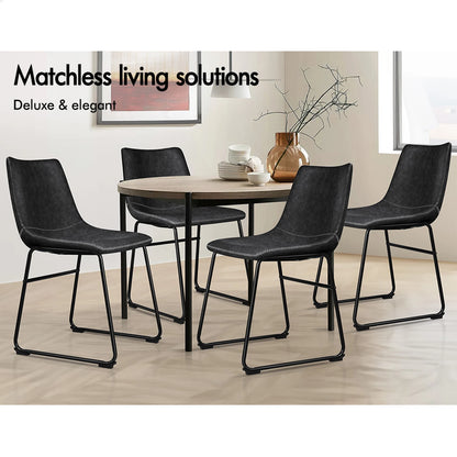 Lume Leather Dining Chair - Set of 2