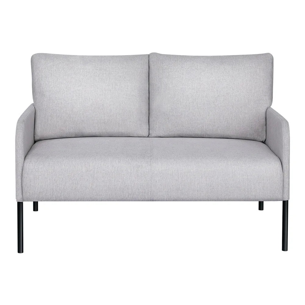 Evelyn 2 Seater Armchair Linen Fabric  Grey