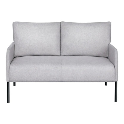 Evelyn 2 Seater Armchair Linen Fabric  Grey