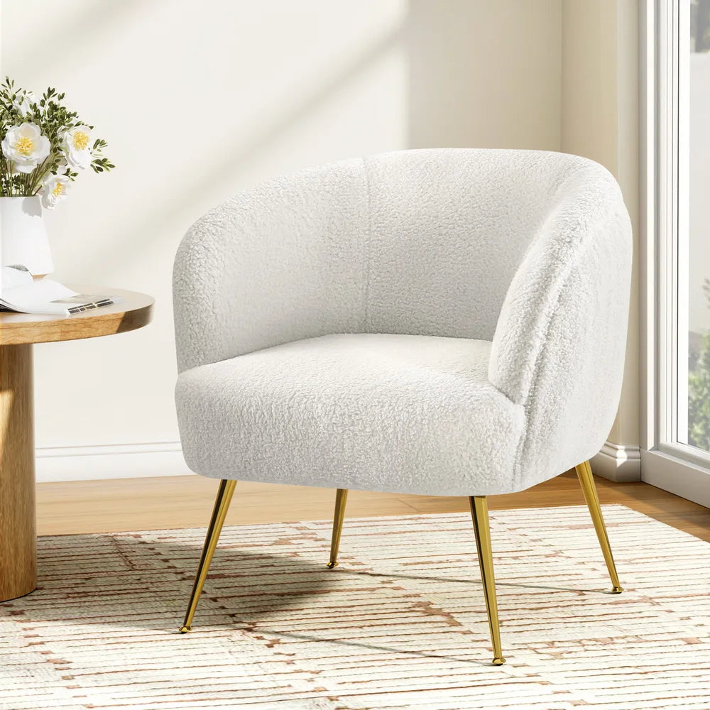 Winslow Armchair Sherpa White