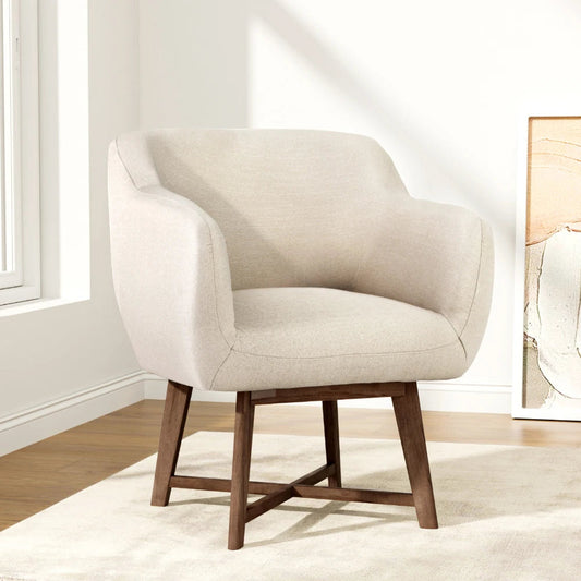 Linden High Seated Fabric Armchair