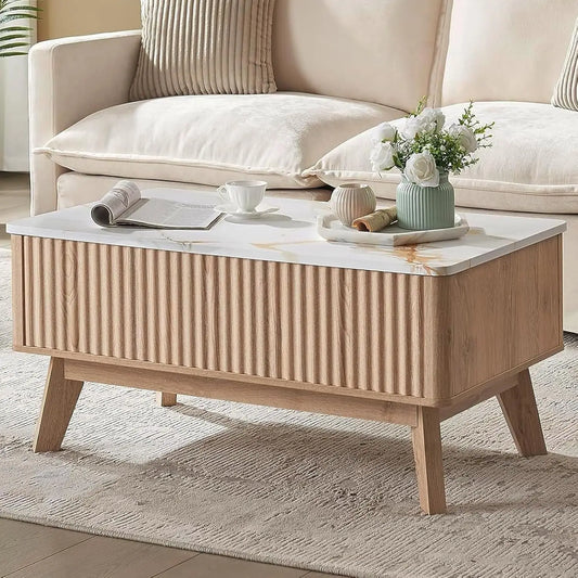 Cavo Marble Lift Top Coffee Table with Storage