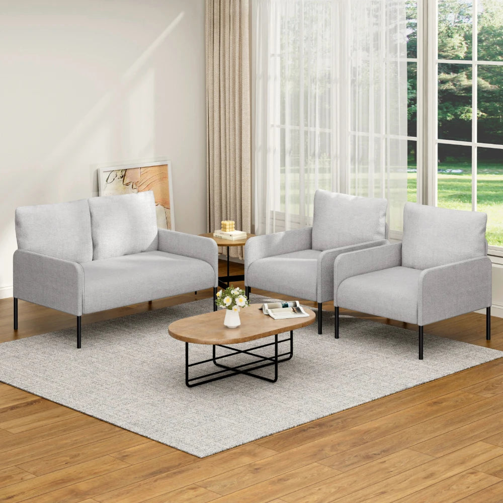 Evelyn 2 Seater & 2 Single Armchairs Lounge Package