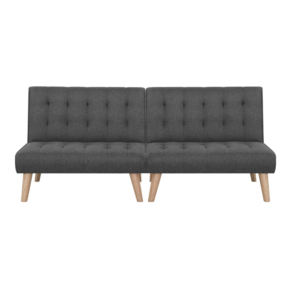 Aureta Single Seater Grey Fabric Sofa Bed - Set of 2