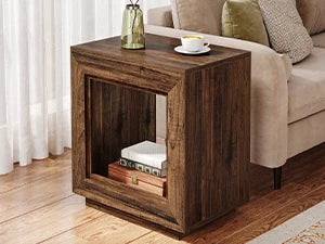 Eastwood Rustic Wood Side Table