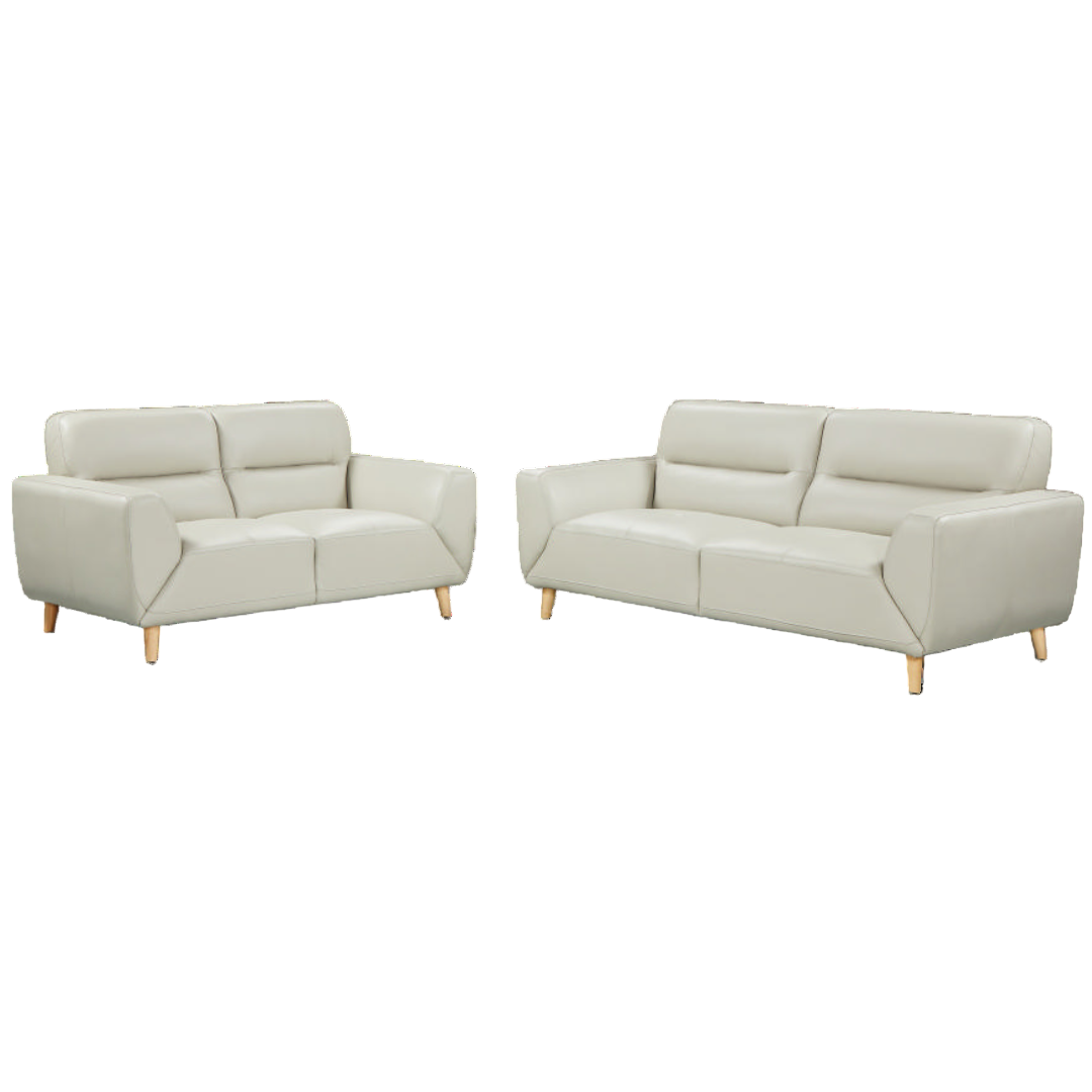 Celeste Premium Leather 3 Seater & 2 Seater Lounge Package