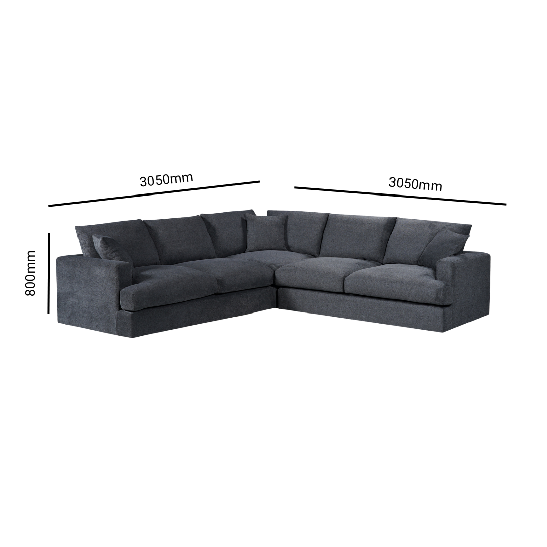 Easton Fabric Deep Seated Corner Lounge