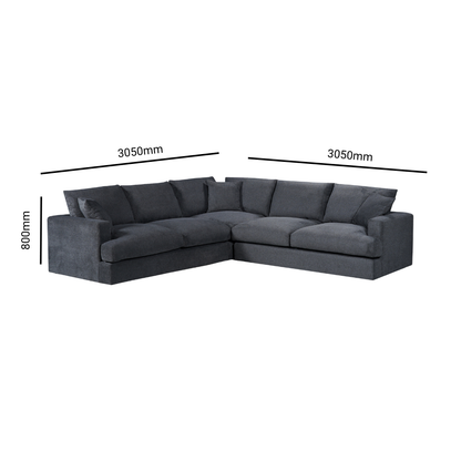 Easton Fabric Deep Seated Corner Lounge