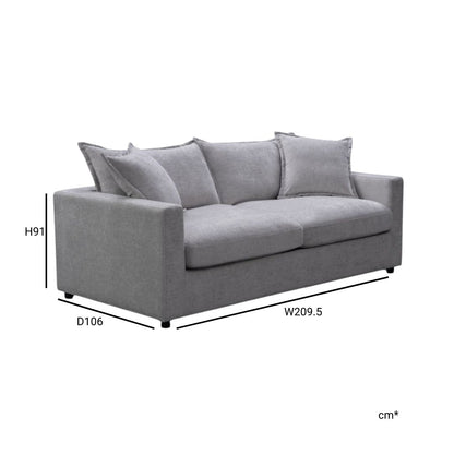 Cloud 2 Seater Fabric Memory Foam Sofa Bed